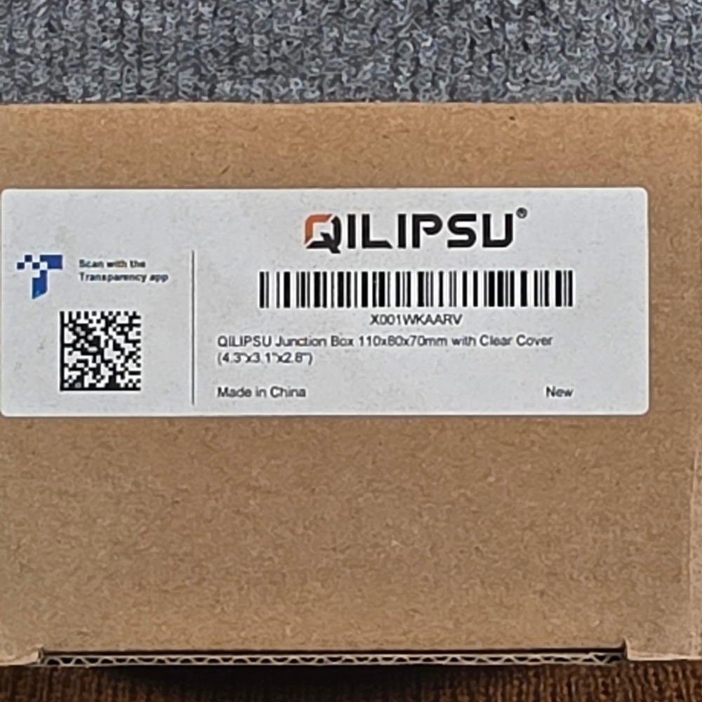 QILIPSU Waterproof Junction Box 110x80x70mm Clear Cover ABS Plastic Enclosure